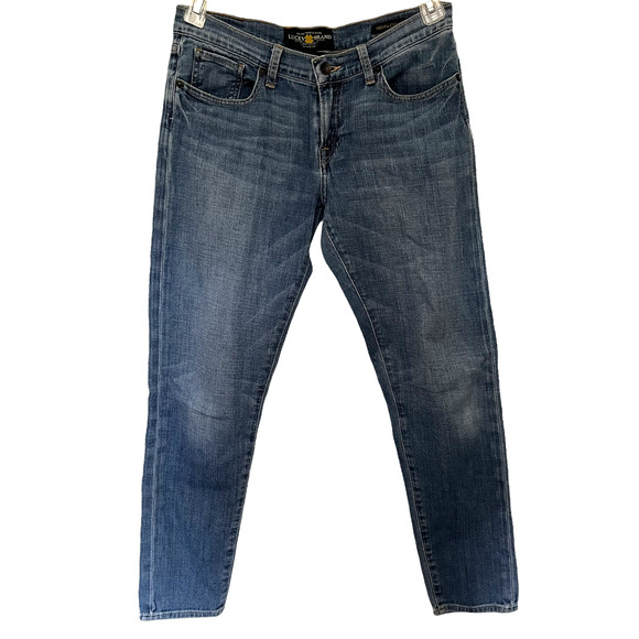 Lucky Brand Sienna Cigarette Womens Jeans Size 4/27 Skinny Mid Rise Denim Blue - Picture 6 of 13